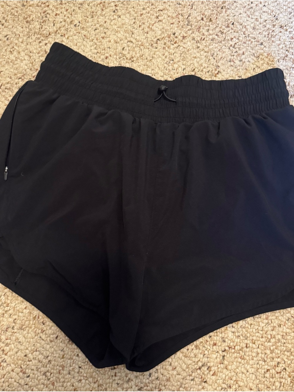 all in motion Black Women's Athletic Shorts with Elastic Waist